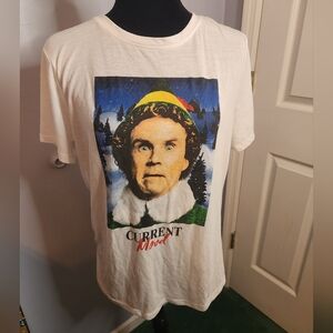 Elf Current Mood White/Colorful XXL(19) Junior Short Sleeve Shirt